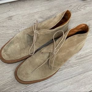Frye tan khaki suede leather chukka short boots shoes 13 D